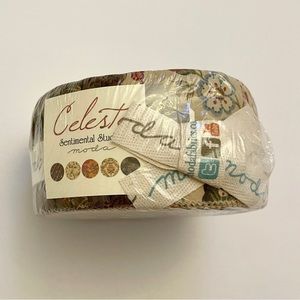 QUILTING FABRIC STRIPS JELLY ROLL FALL COLORS GREENS BROWNS REDS MODA SEWING